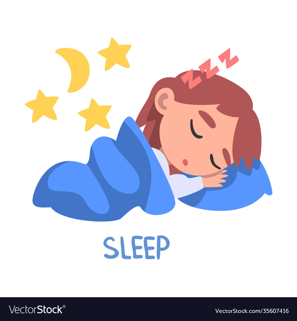 sleep-word-verb-expressing-action-royalty-free-vector-image