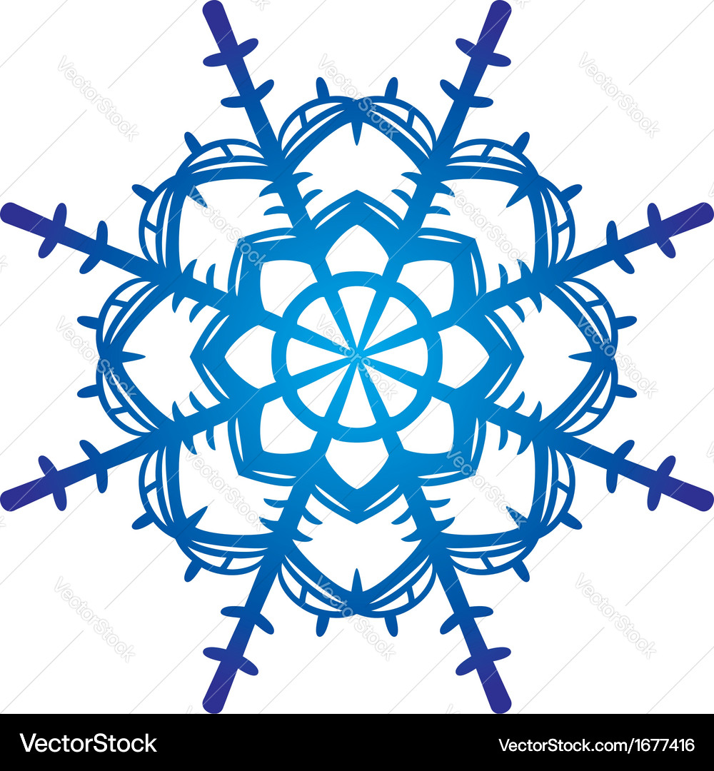 Snowflake Royalty Free Vector Image - VectorStock