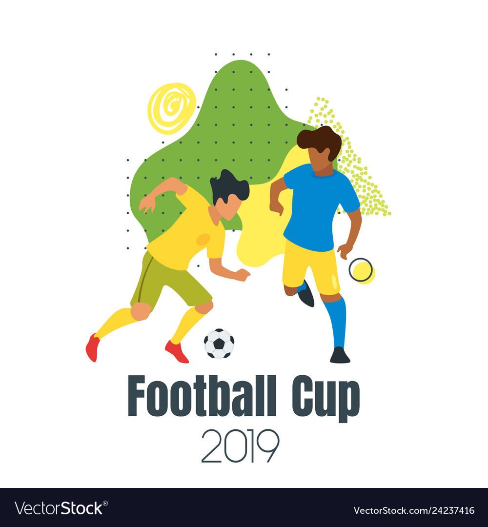 Soccer championship design element Royalty Free Vector Image