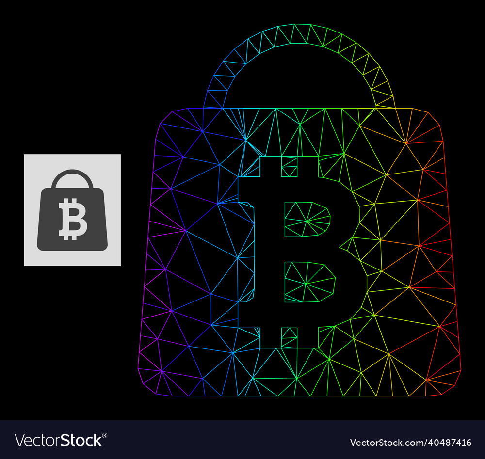 Spectral gradient polygonal network bitcoin