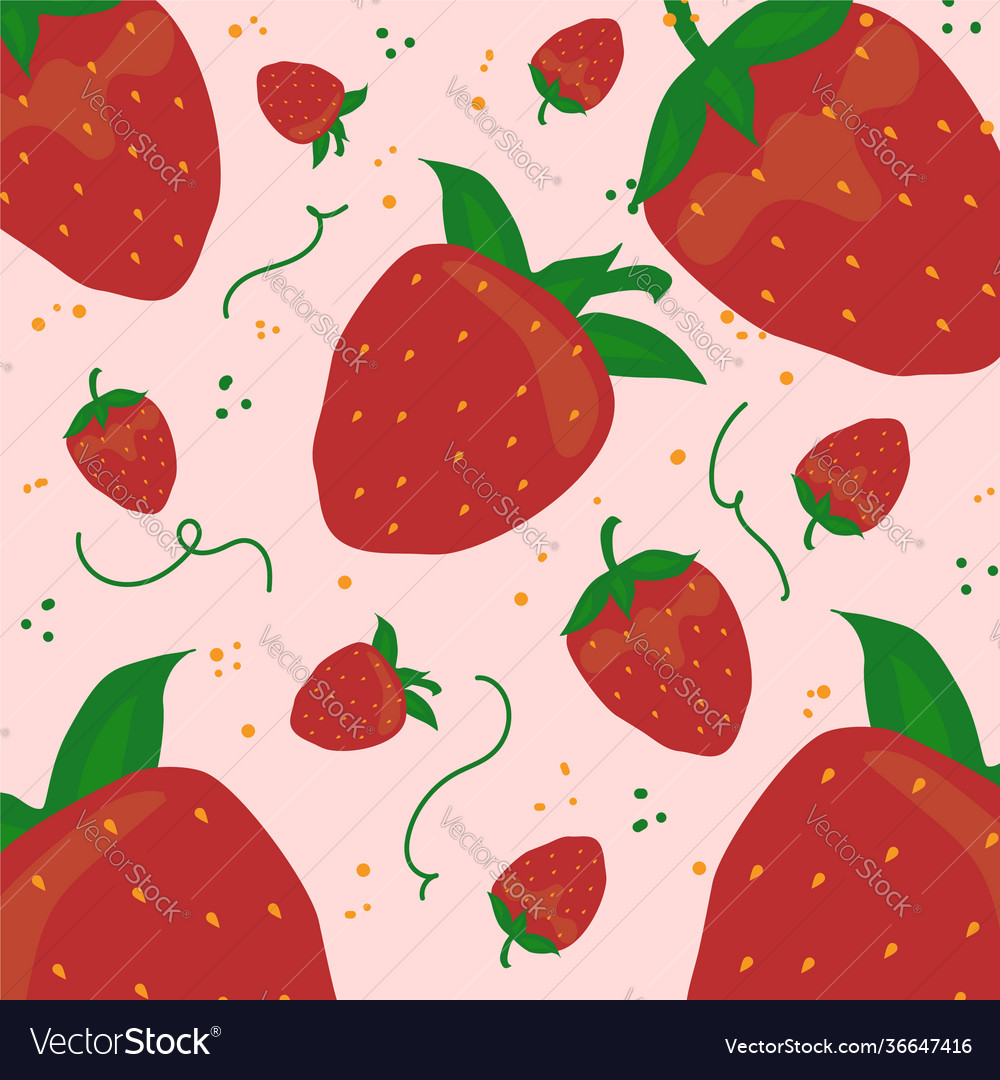 Strawberry pattern background