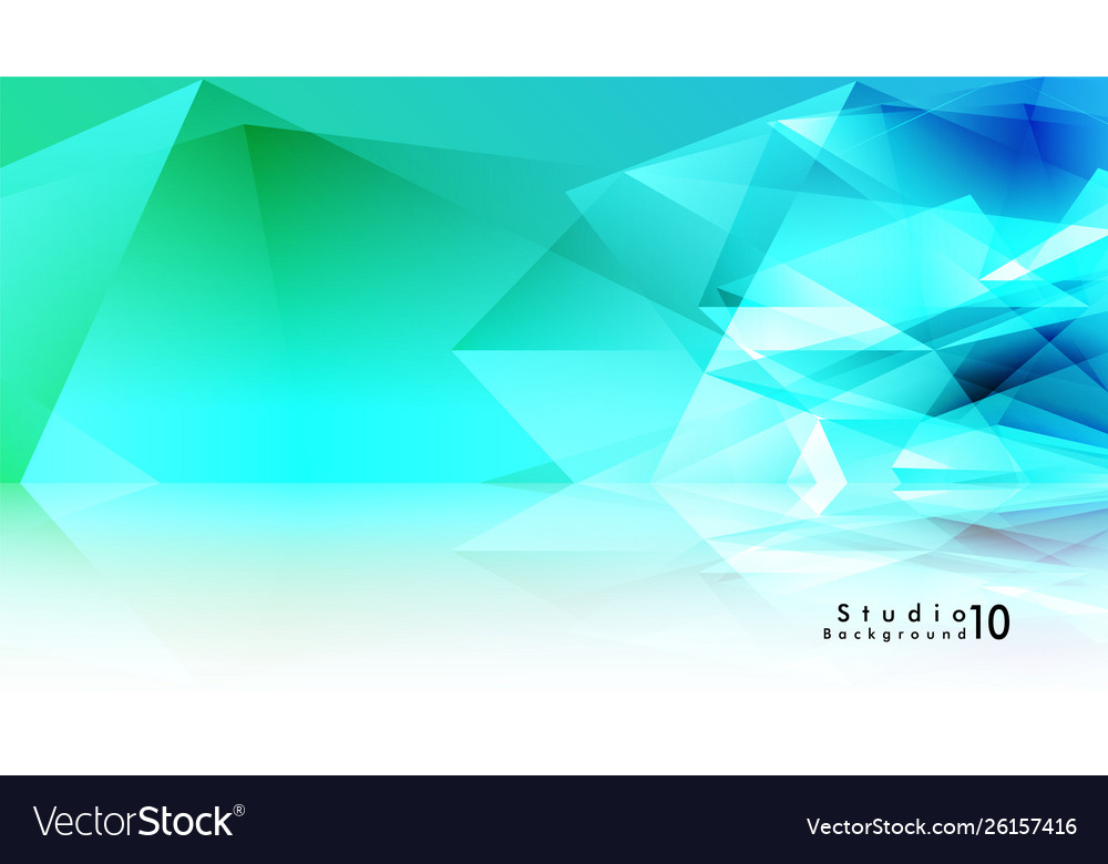 Studio background abstract triangles