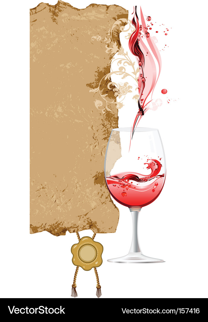 Wine list Royalty Free Vector Image - VectorStock