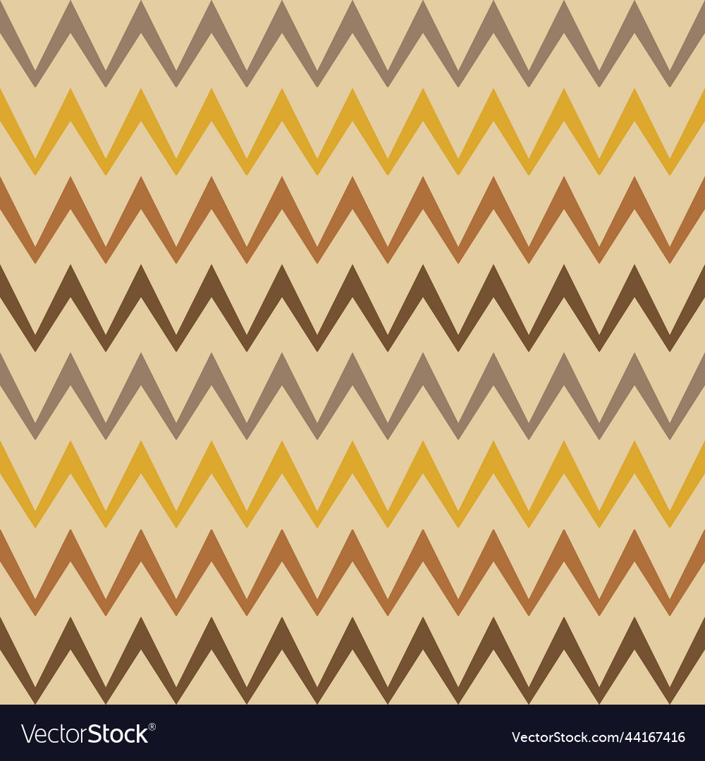 Zig zag seamless pattern retro style Vector Image Zig zag seamless pattern retro style