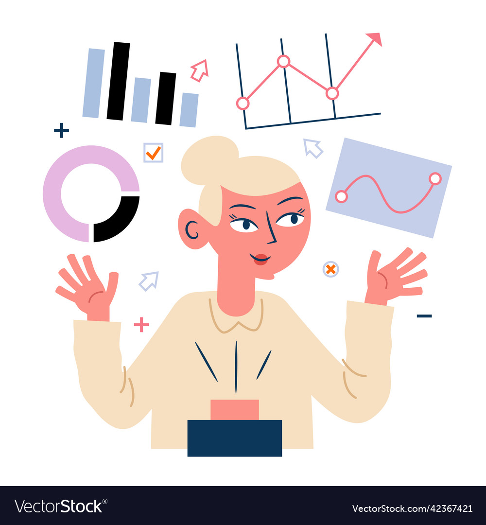 Building a dashboard vector image Building a dashboard