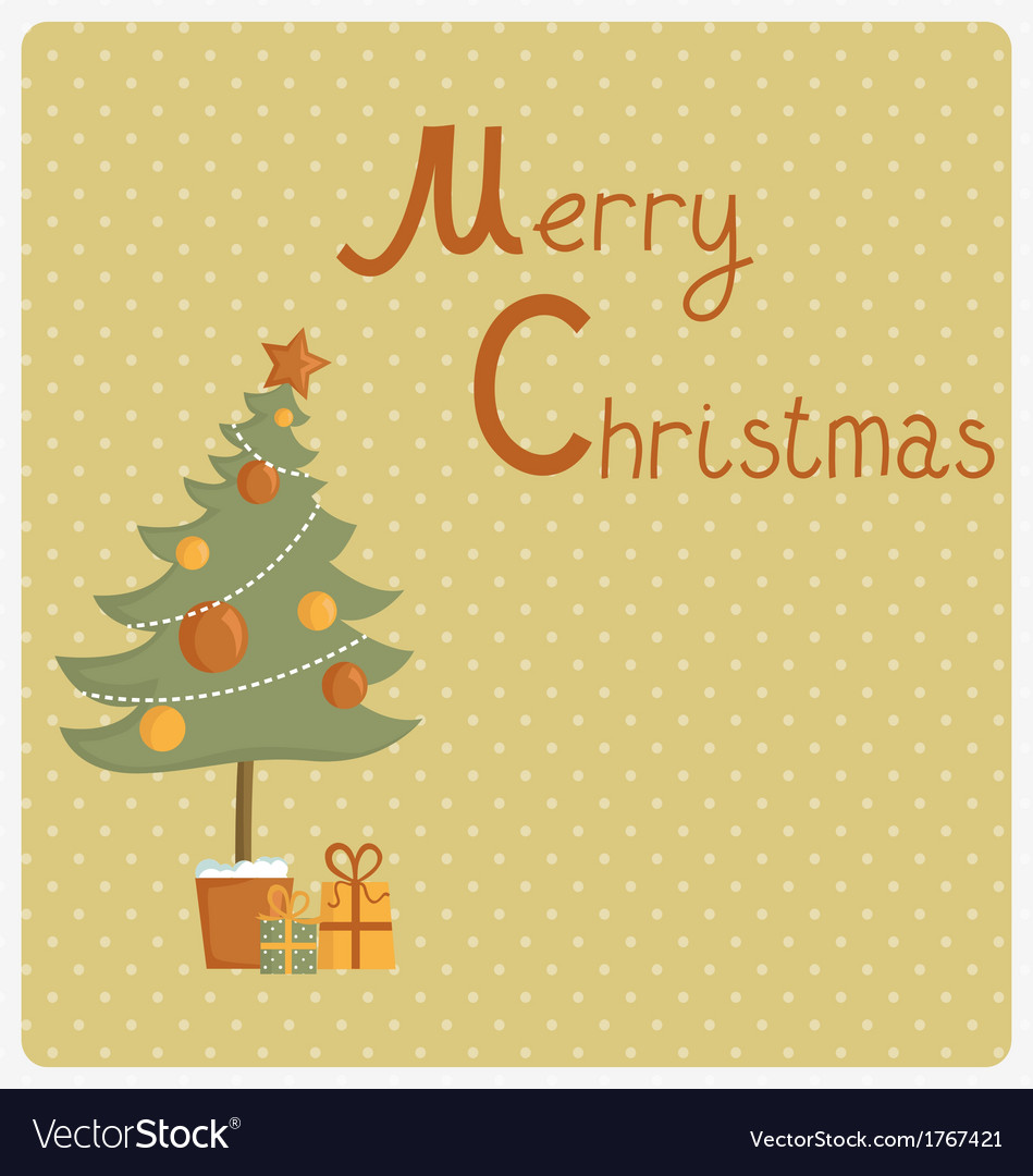 Card for christmas Royalty Free Vector Image - VectorStock