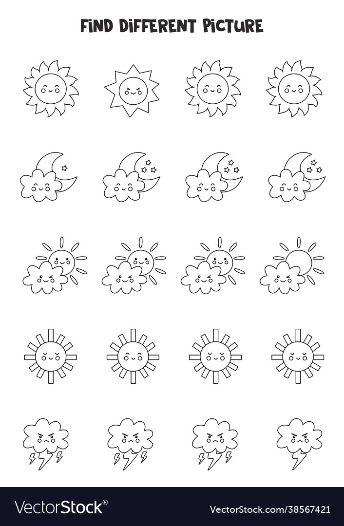 Find weather elements which is different from