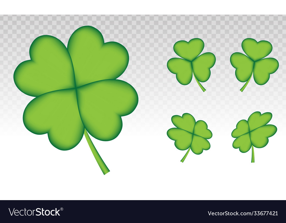 Good luck - four leaf clover flat icon Royalty Free Vector