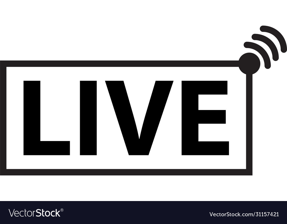 Live streaming icons symbols and buttons s