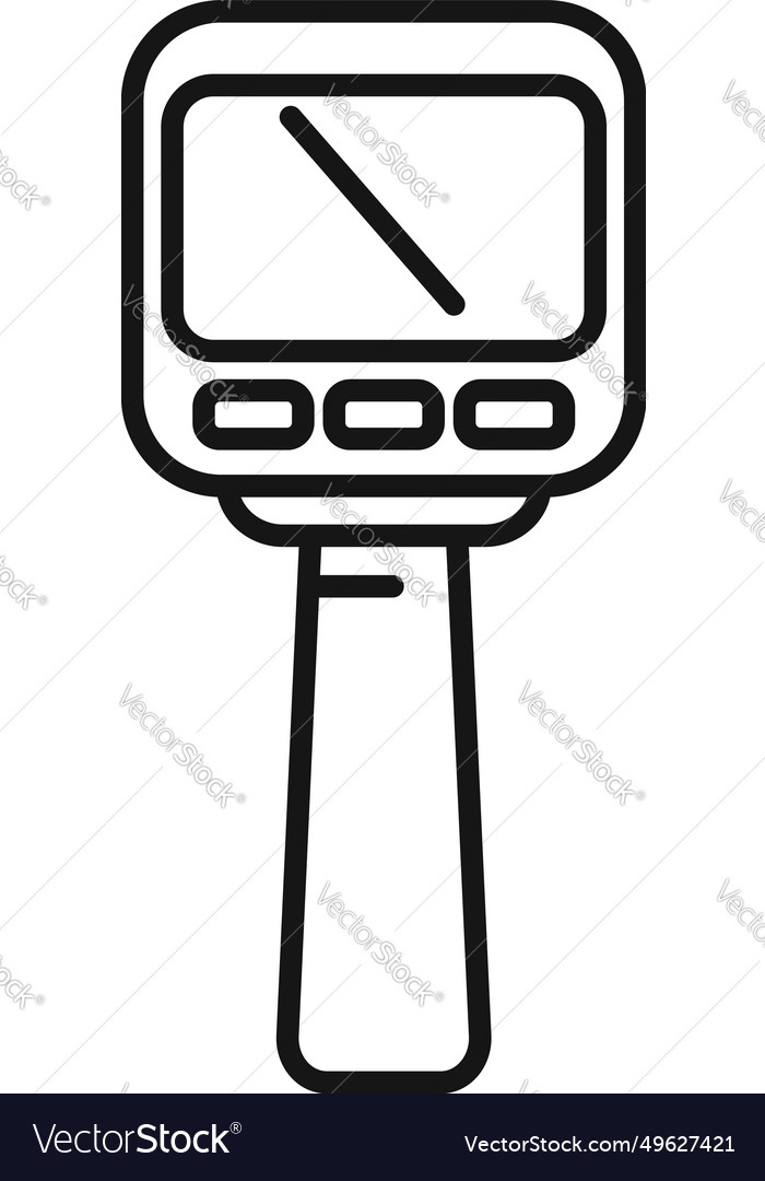 Speed Radar Camera Icon Outline Flash Gun Vector Image