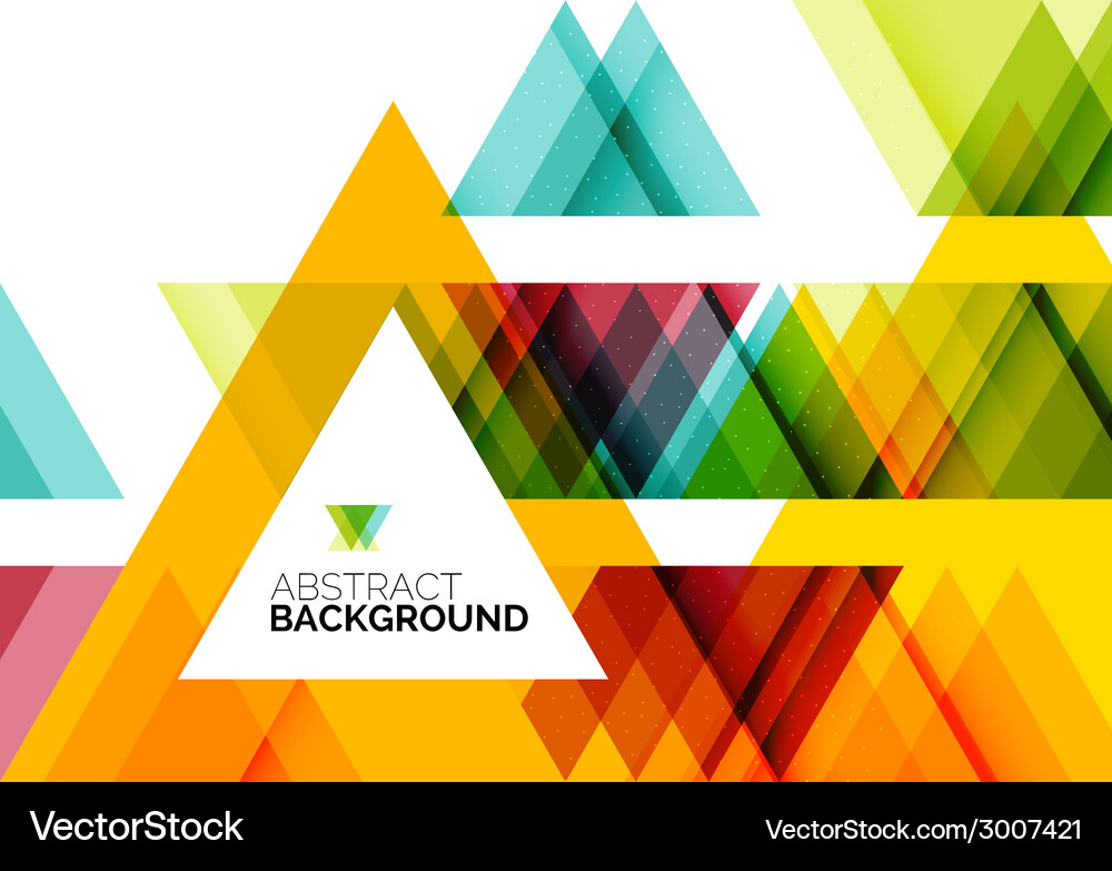 Triangle geometric concept Royalty Free Vector Image