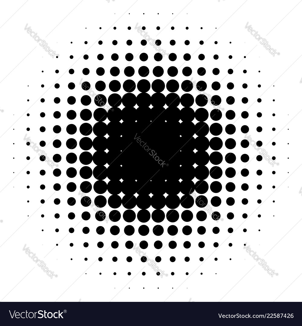 Circle halftone element monochrome abstract