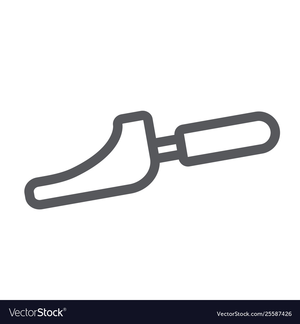 Coffee scoop line icon and grain shovel Royalty Free Vector