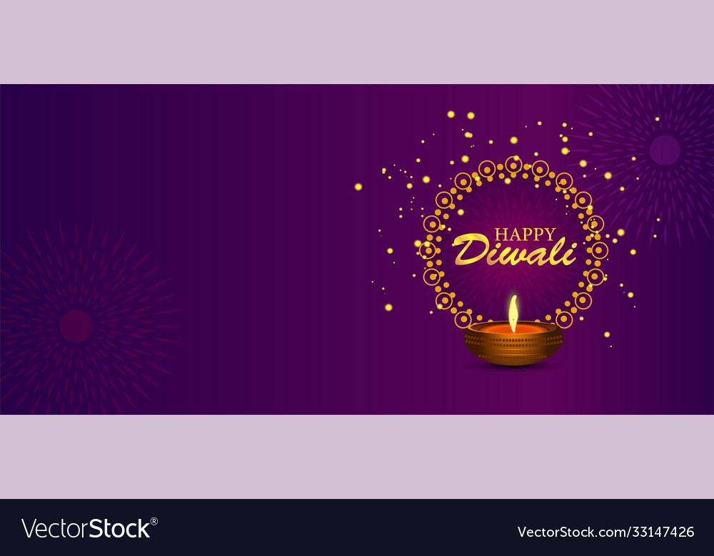 Happy diwali festival holiday background