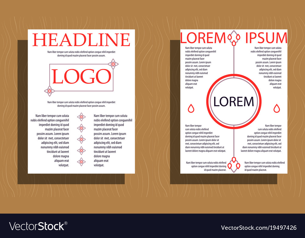 Set of layout background for art template