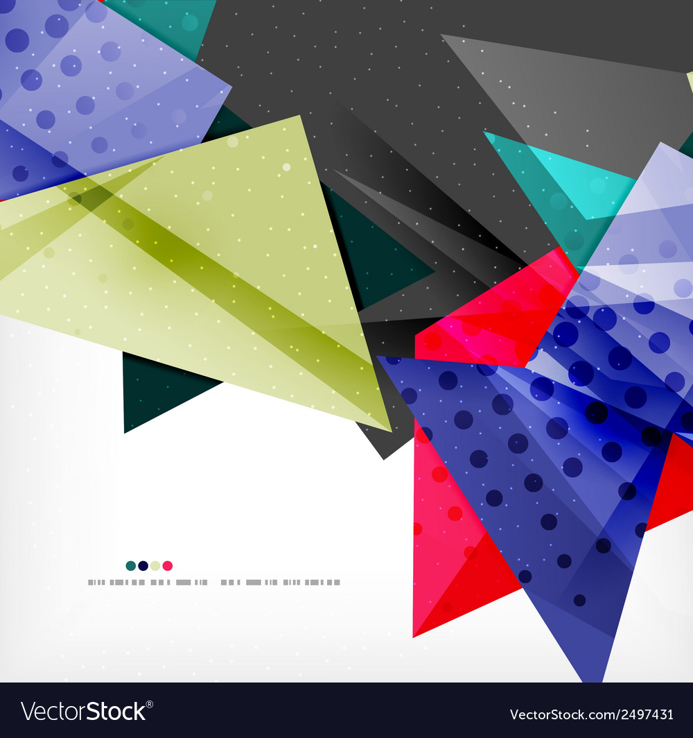 Abstract colorful overlapping composition Vector Image