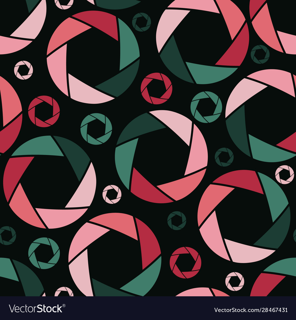 Abstract seamless pattern with aperture in flat