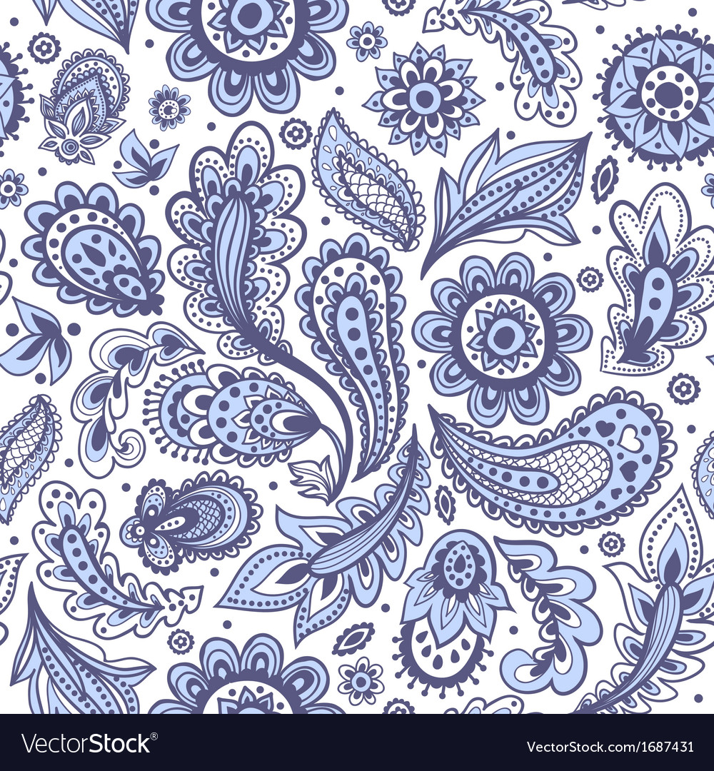 Beautiful floral pattern Royalty Free Vector Image