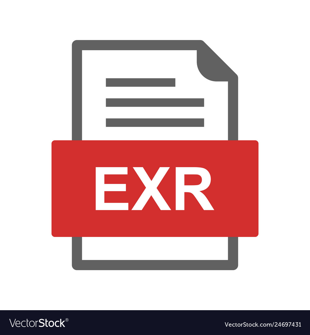 Exr file document icon