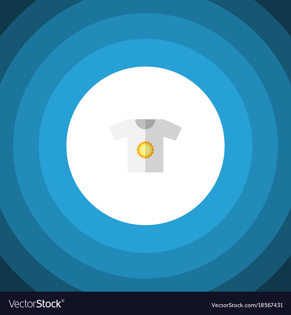 Isoliertes T-Shirt flache Icon Kleidung Element