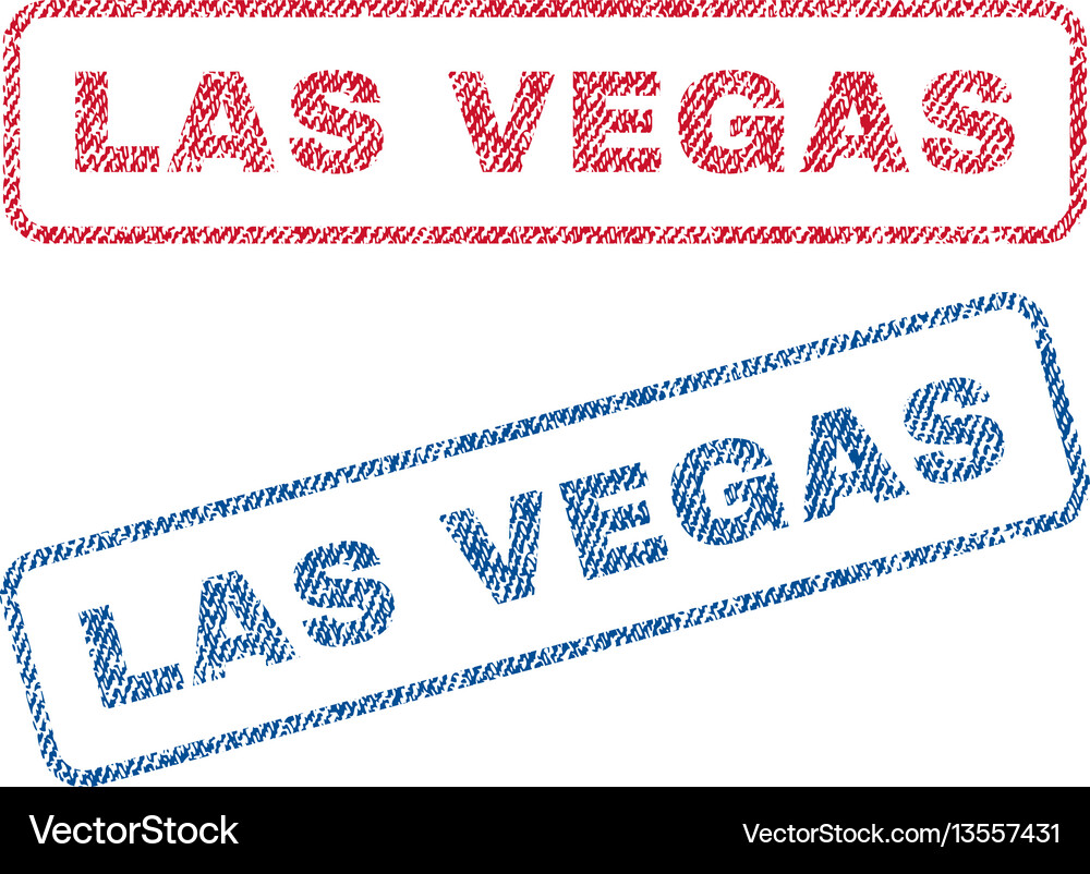 Las vegas textile stamps Royalty Free Vector Image