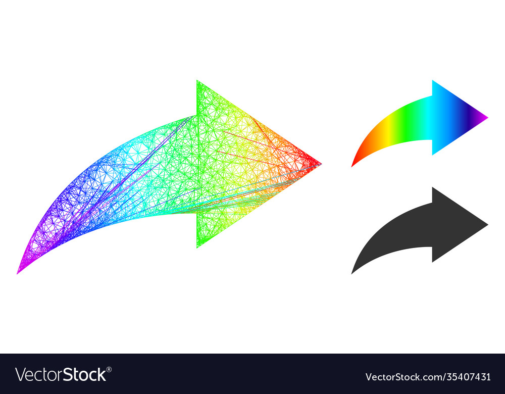 Rainbow net mesh gradient redo icon