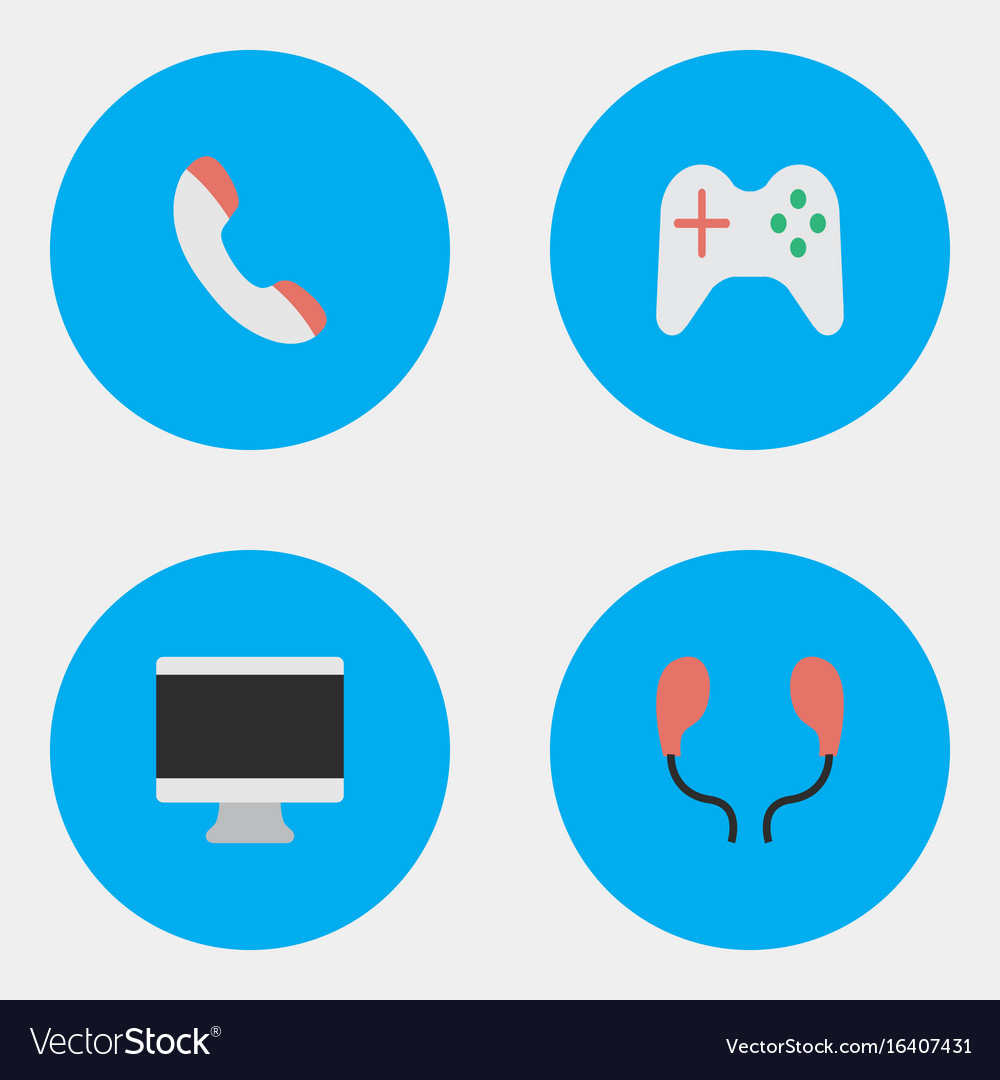 Set of simple instrument icons