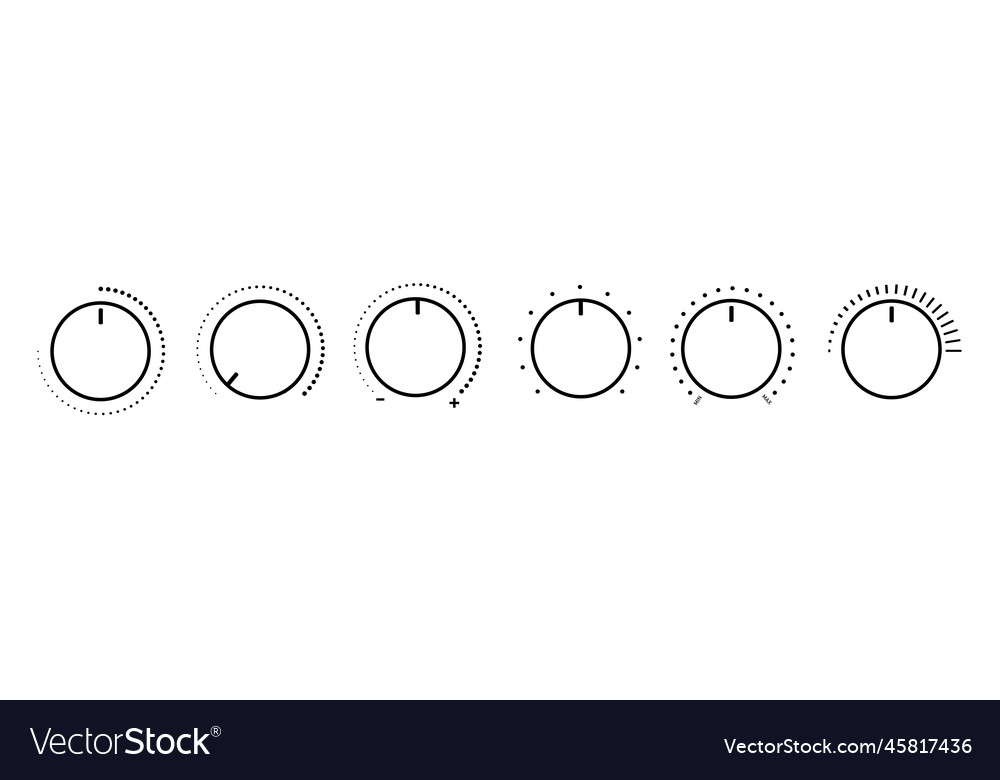 Adjustment dial rotary dials with round scale