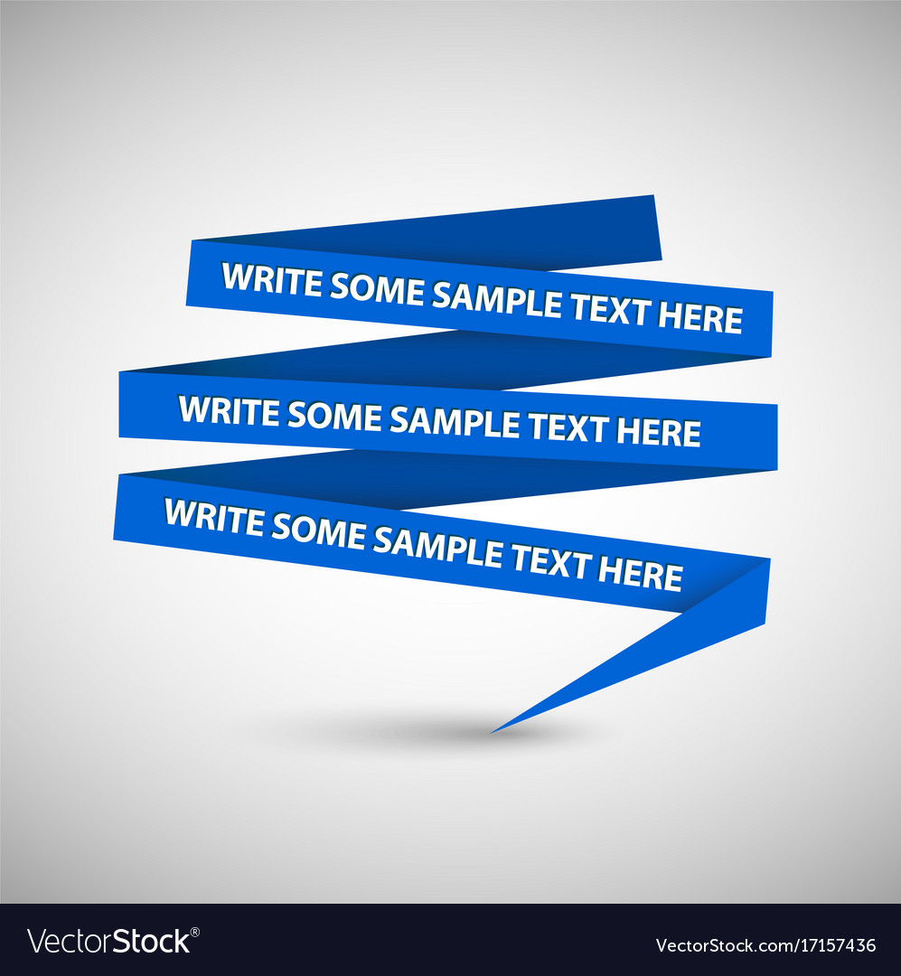 Blue speech bubble made from paper Royalty Free Vector Image