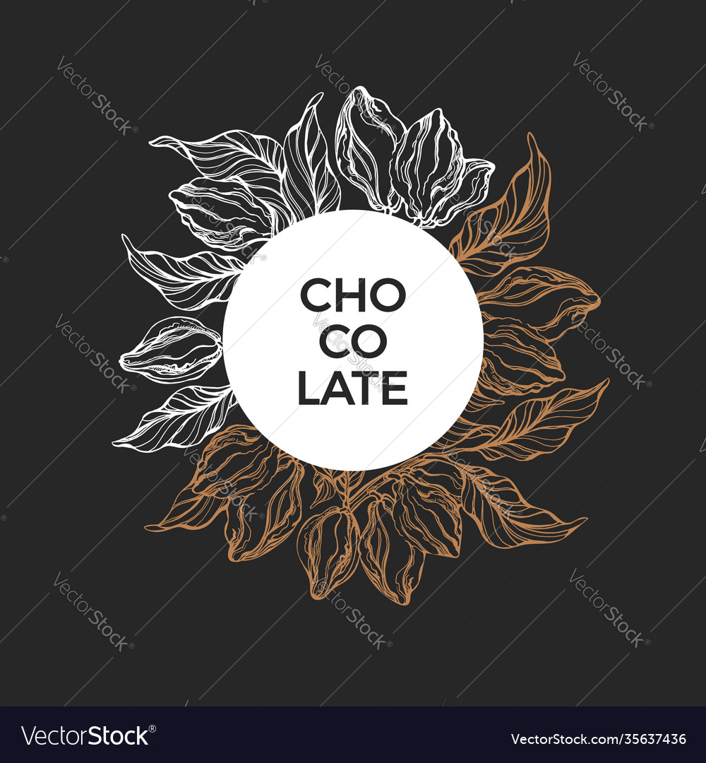 Cocoa round art symbol nature design