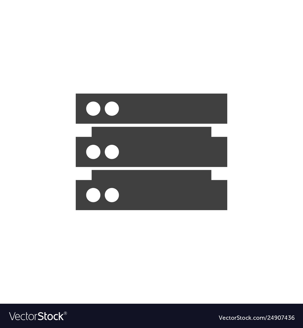 Datenbank-Server-Symbolelementdaten vector image Datenbank-Server-Symbolelementdaten