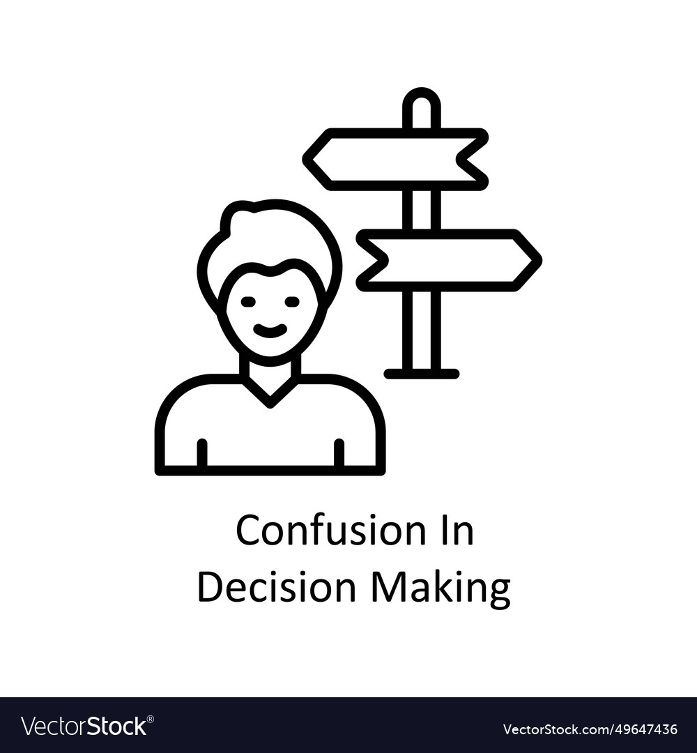 Decision making outline icon design il