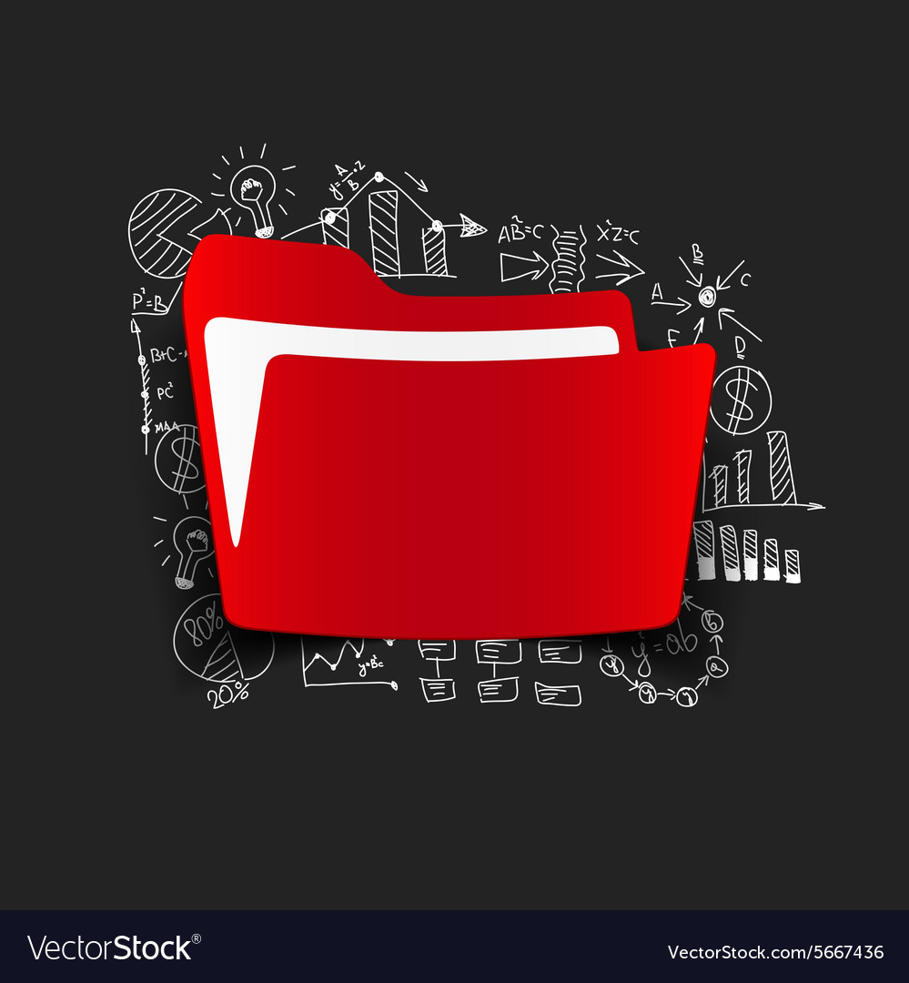 Drawing business formulas folder