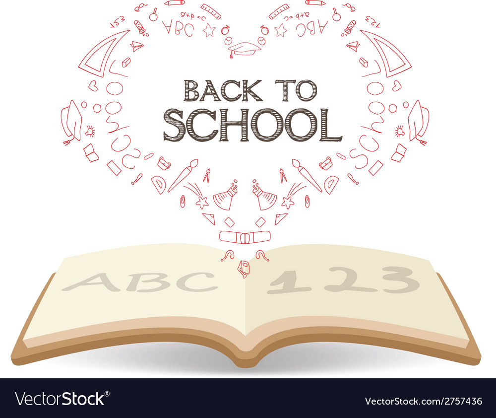 Education book background Royalty Free Vector Image