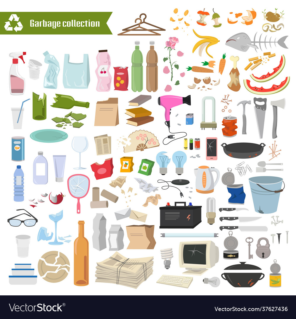 Garbage collection Vector Image Garbage collection