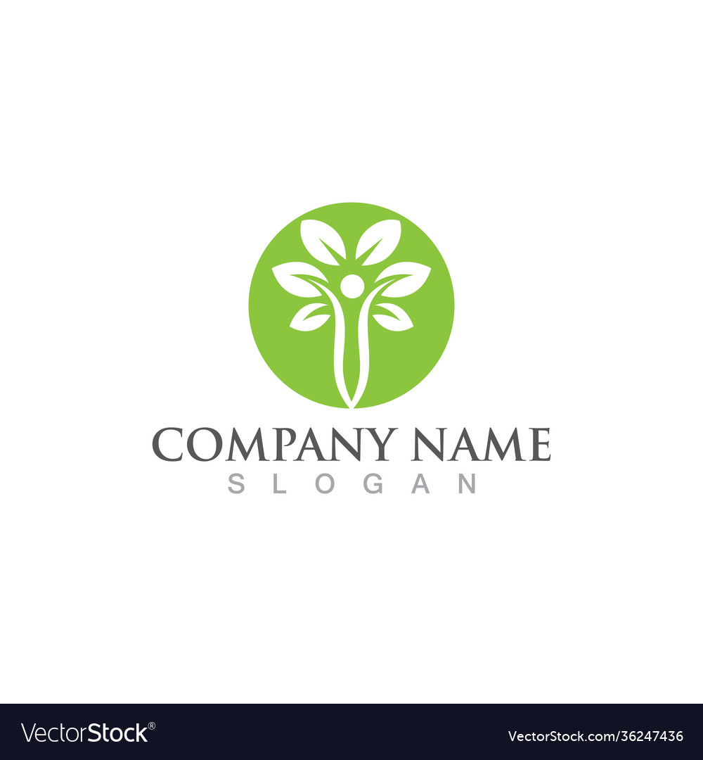 Human character logo sign Royalty Free Vector Image