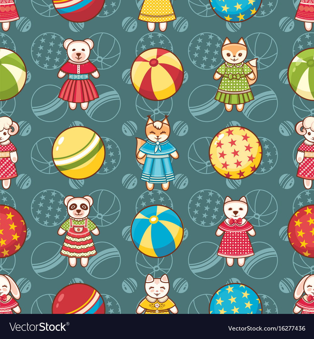 Kid toy seamless pattern design element