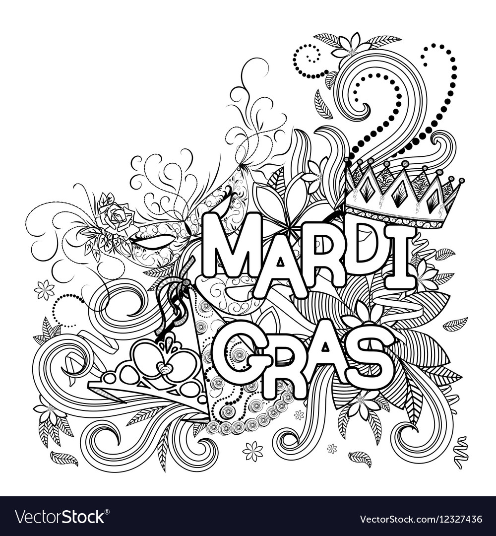 Mardi gras background Royalty Free Vector Image