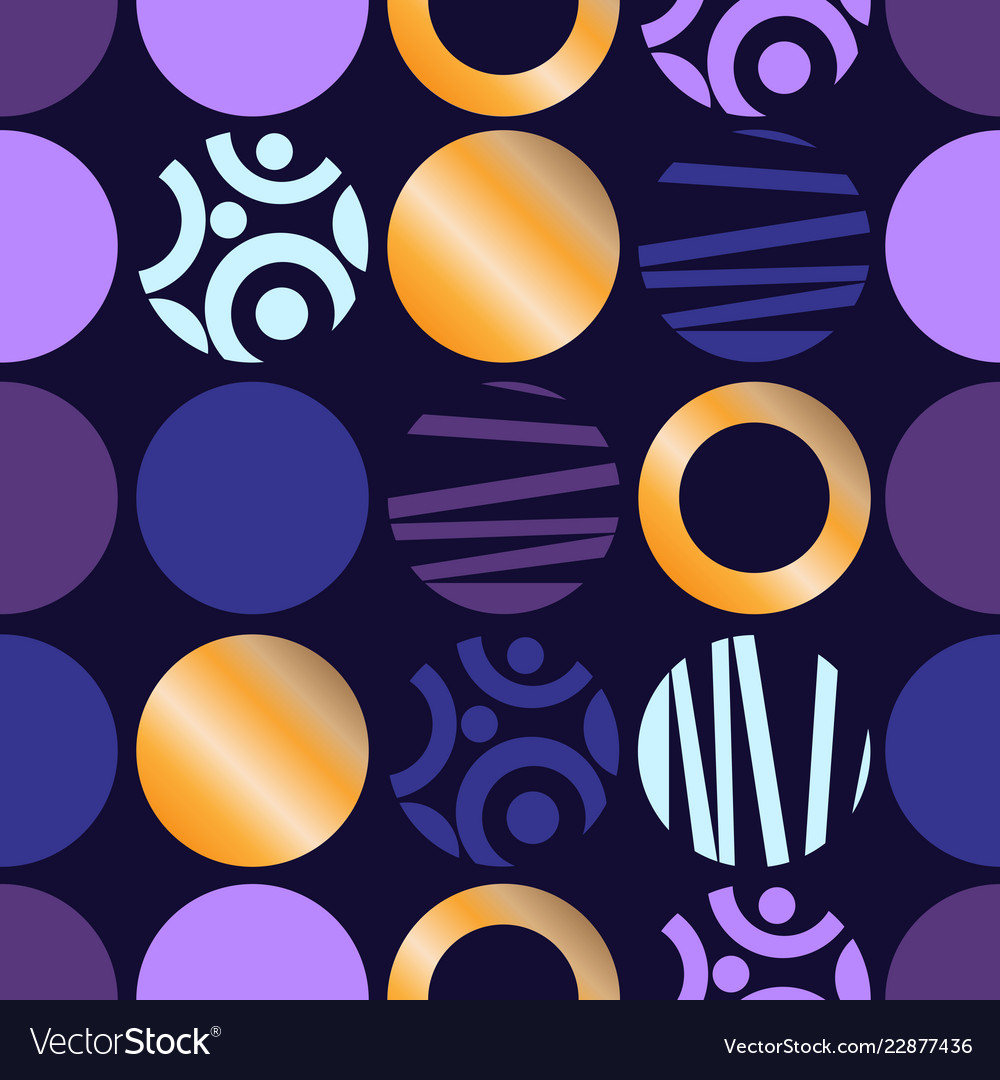 Seamless pattern of circles for web design vector image Seamless pattern of circles for web design