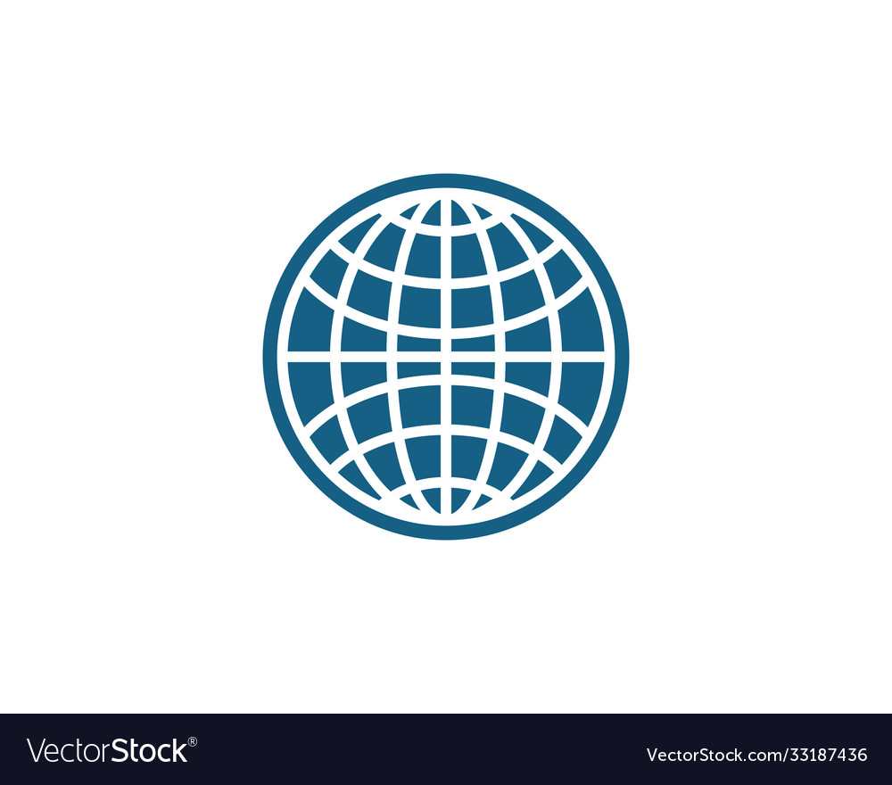 Wire world icon template Royalty Free Vector Image