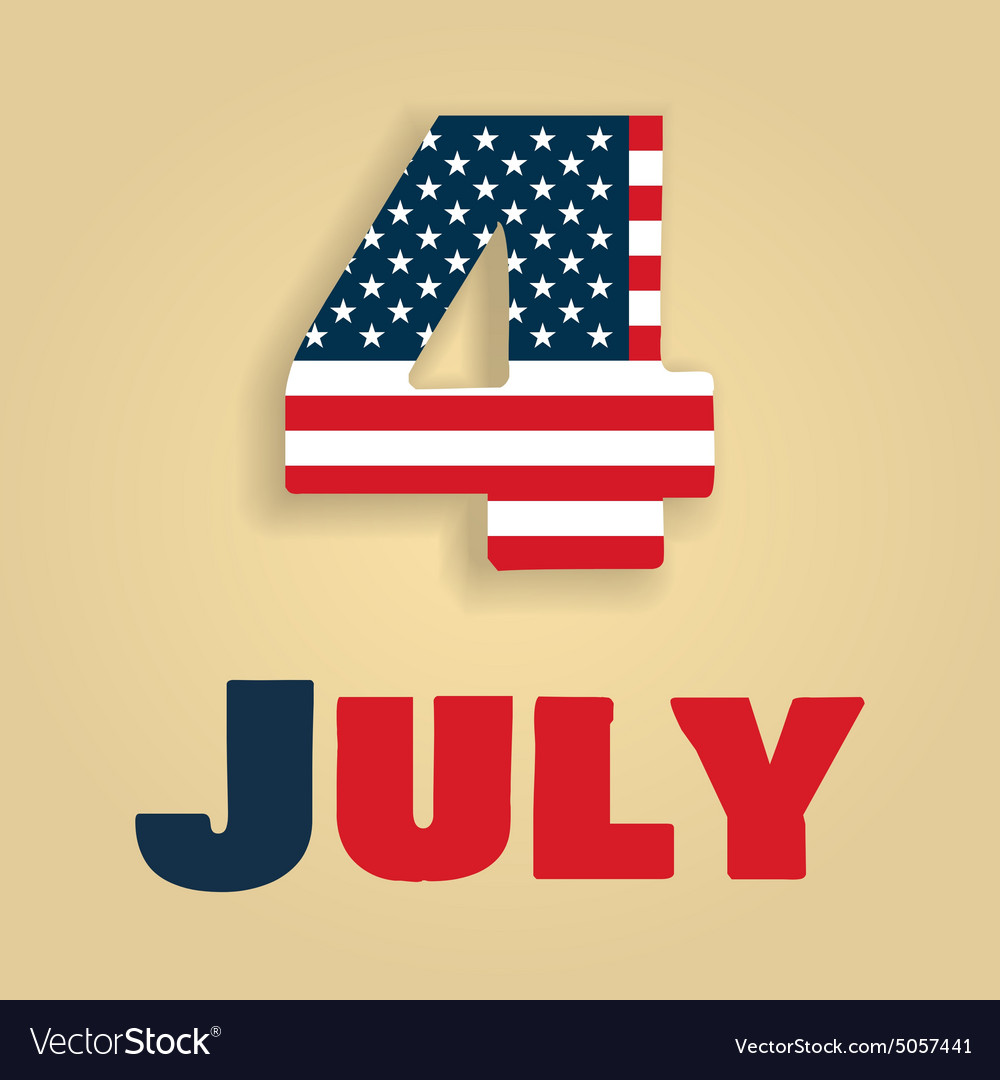 4 july amerika royalty free vector image vectorstock