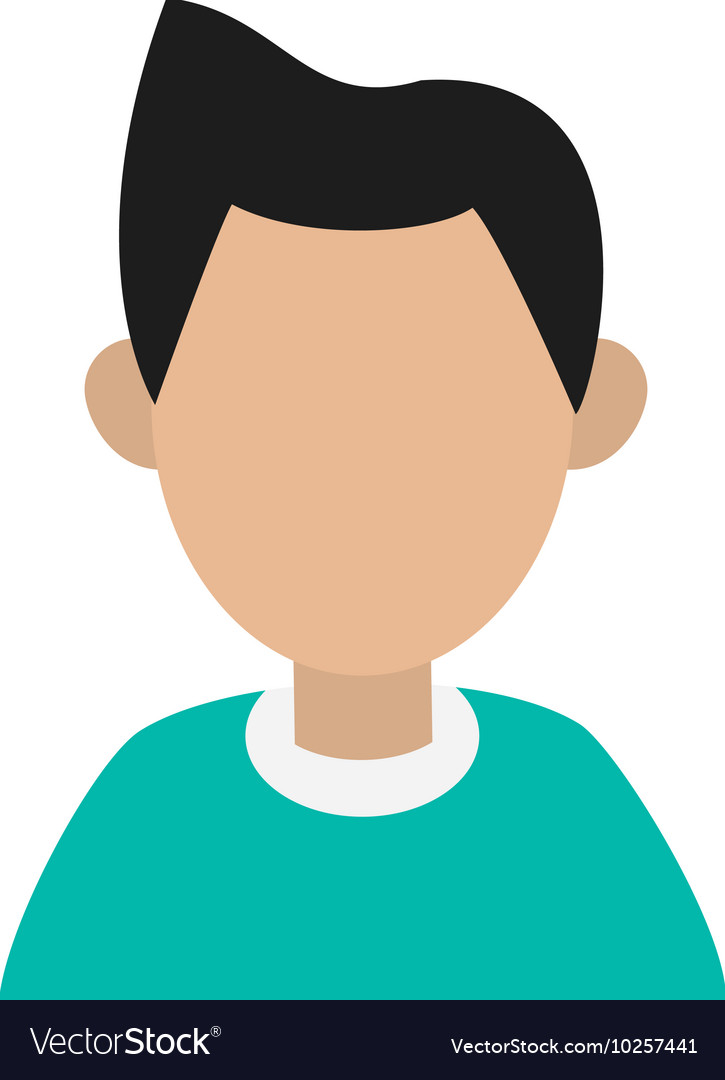 Faceless man portrait icon Royalty Free Vector Image