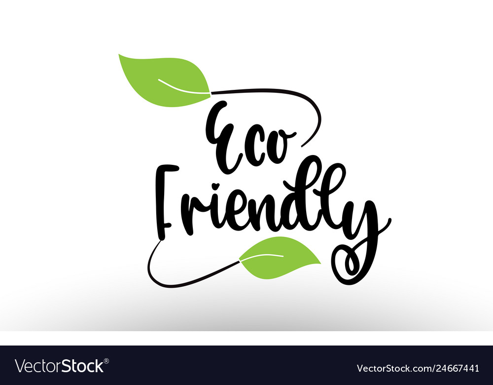 Green Leaf Typography Logo