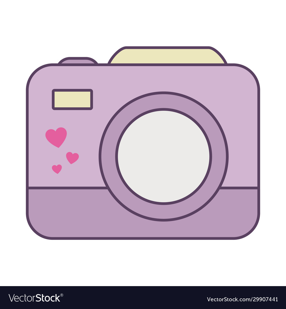 Isolated camera device line and fill style icon