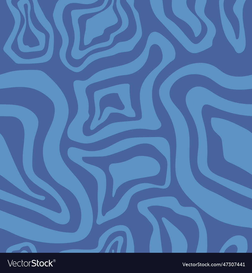 Seamless retro pattern with trippy wave vector image Seamless retro pattern with trippy wave