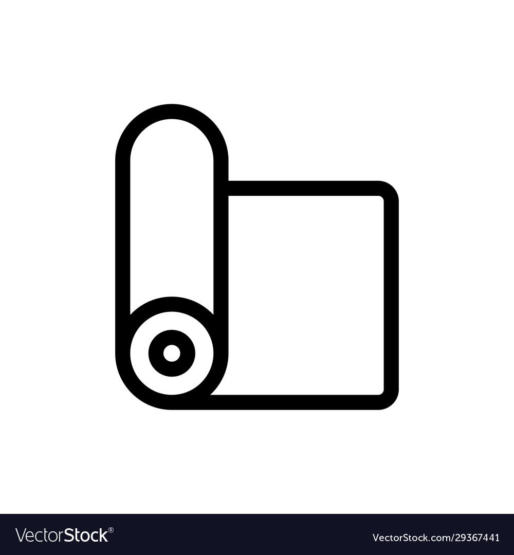 Silk fabric icon isolated contour symbol