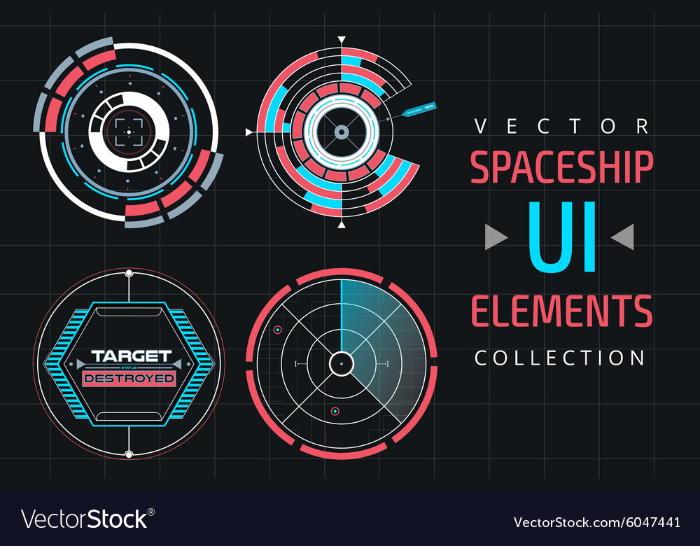 Ui infographic interface web elements