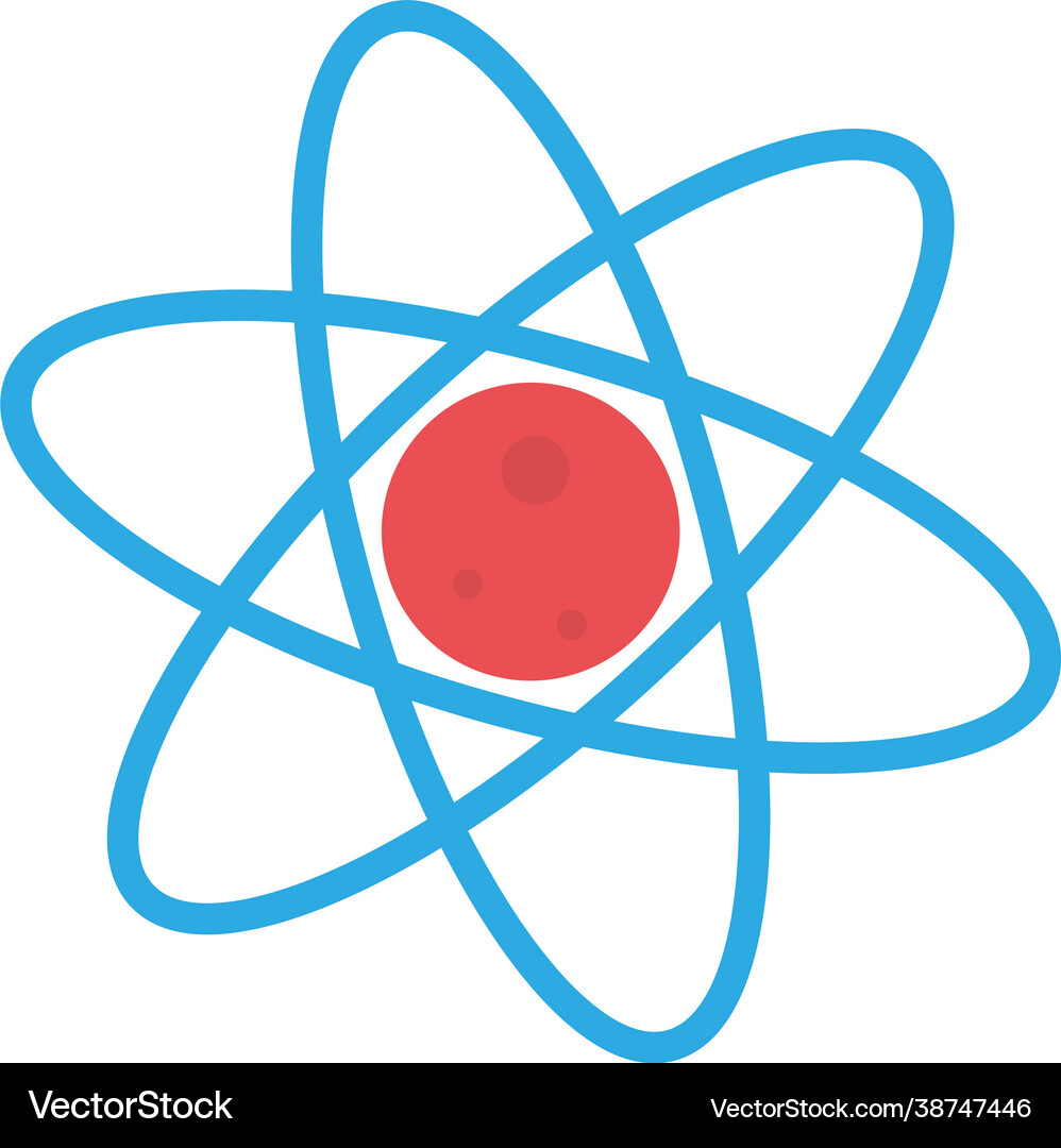 Atom symbol icon Royalty Free Vector Image - VectorStock