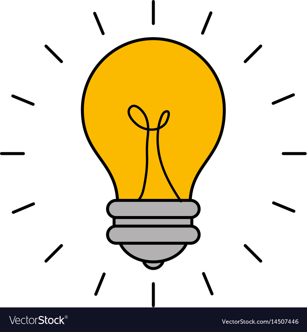 Bulb light energy Royalty Free Vector Image - VectorStock