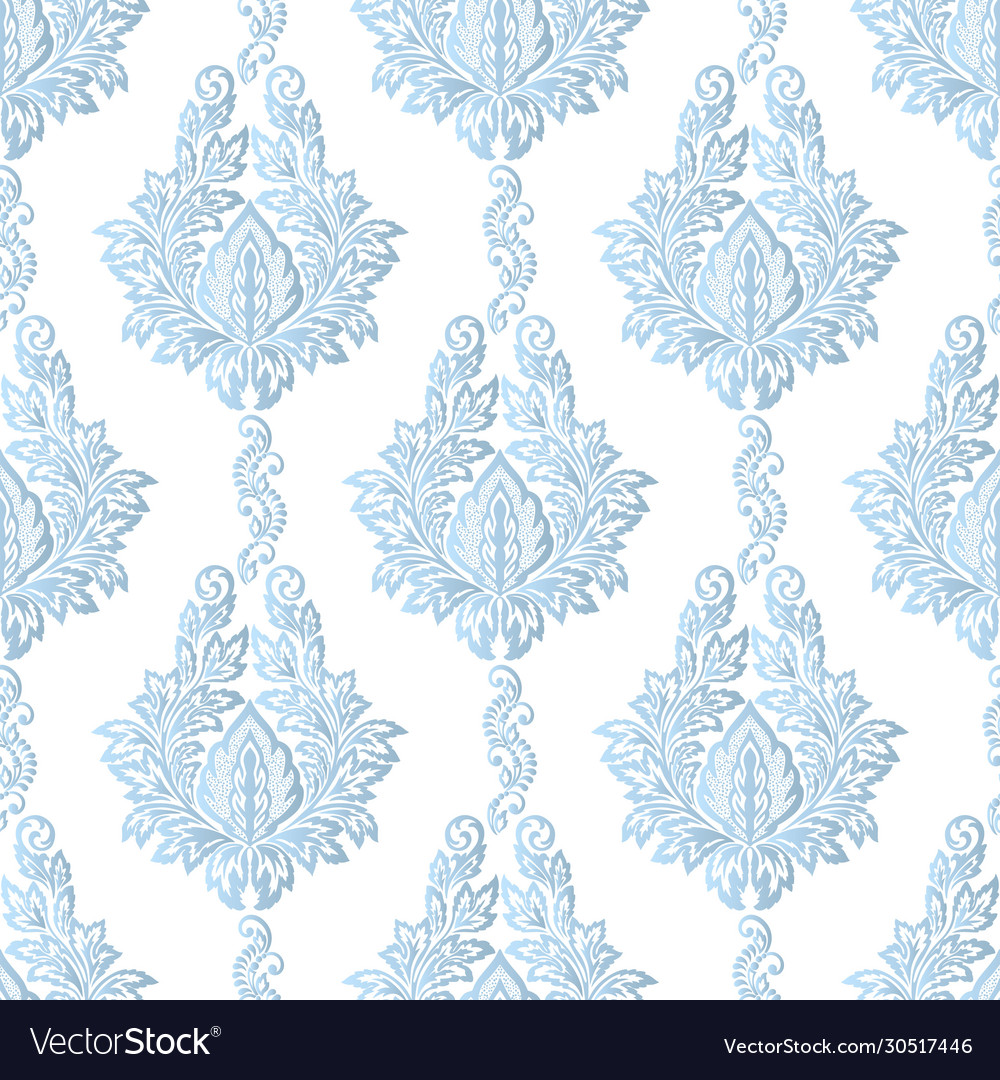 Damask seamless emboss pattern background vector image Damask seamless emboss pattern background